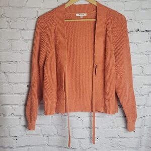 Madewell XXS Orange Sweater Jacket